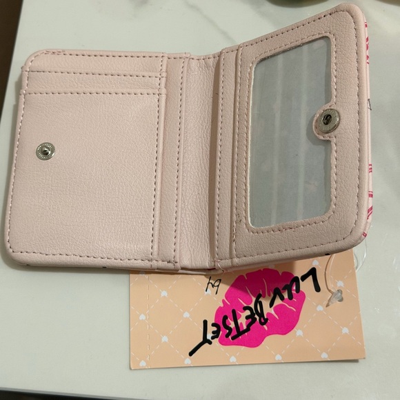 BETSEY JOHNSON Cherry Heart Bow Pink Wallet 🍒 - Picture 4 of 6